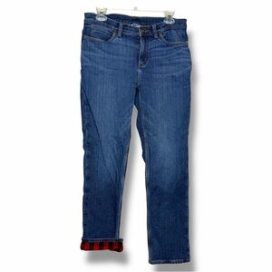 Duluth Trading Company Women's Daily Denim Lined Straight Leg Jeans Size 6x31